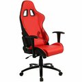Omnisports Red Leatherette Office Racing Seat - Red OM3365443